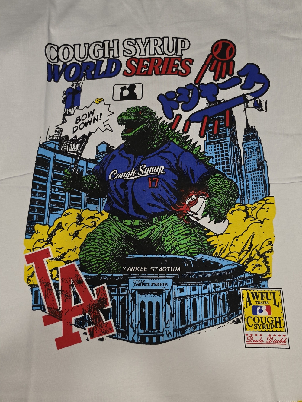 Cough Syrup World Series Graphic Tee - White